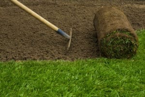 Install synthetic turf
