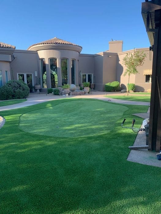 Putting Green-90oz Bravo Artificial Grass Installation